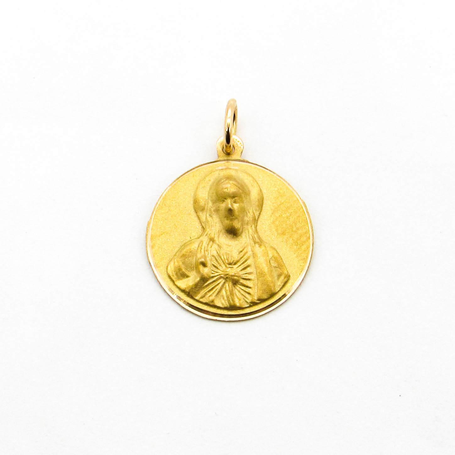 MEDALLA SAGRADO CORAZON 15MM /O.ROJO